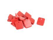 Unique Bargains Red Plastic Spring Loaded Paper Document Memo Note Stationery Binder Clip 10pcs