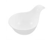Unique Bargains Plastic Oil Soy Sauce Dipping Ear Handle Bowl Dish White