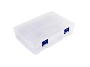 Electronic Components Double Layers 16 Slots Storage Case Box Organizer Clear