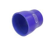 Unique Bargains 57mm to 70mm Straight Turbo Reducer Silicone Hose Coupler Jointer Blue