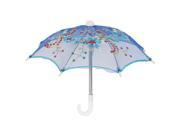 Flower Pattern Sequin Accent Party Decoration Mini Lace Children Umbrella Royal Blue