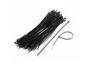 99 Pcs 200mm Length Black Nylon Fasteners Cable Wire Straps Zip Ties