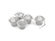 Kitchen Stainless Steel Tea Spice Flavouring Seasoning Infuser Strainer 5pcs