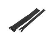 5 Pcs 12 inch Long Black Nylon Zippers Zips for Clothes