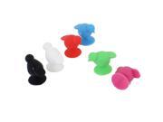 Restaurant Bar Rubber Perch Bird Suction Cup Wine Glass Charms Marker Set 6 in 1