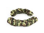 Camouflage Pattern Cloth Car License Plate Dust Cover Sleeve Protector 2 Pcs
