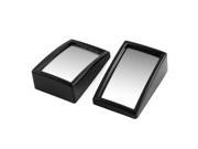Pair Black Casing Wide Angle Convex Rearview Blind Spot Mirror for Car Vehicle