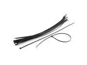 Network Nylon Zip Trim Wrap Cable Loop Ties Fastener Black 5 x 400mm 20pcs