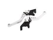 Unique Bargains Pair Metal Handlebar Controls Brake Clutch Lever Guard Sliver Tone for Motorbike