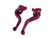 Unique Bargains 2 Pcs Handlebar Hand Controls Brake Clutch Lever Handle Red for Yamaha