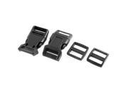Unique Bargains Curved Side Release Buckles Tri Glide Buckles 4 In 1