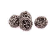 Kitchen Gadget Cup Dish Bowl Steel Wire Cleaner Cleaning Ball Scourer 4pcs