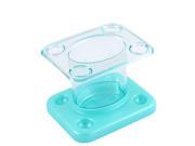 Home Bathroom Traveling Plastic 4 Holes Toothbrush Toothpaste Holder Case Blue