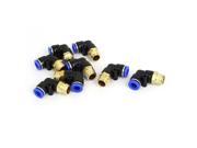 8mm Tube 1 4BSP Male Thread Pneumatic Elbow Union Quick Release Fittings 8pcs