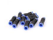 10 Pcs 8mm to 8mm Push in Fitting One Tough Straight Union Quick Connector