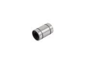 LM6UU Silver Tone Carbon Steel Sealed Rubber Cylinder Shaped Linear Ball Bearing
