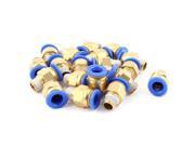Unique Bargains 20 Pcs 8mm Tube to 1 8BSP Thread Push in Quick Connect Coupler Fittings PC8 01