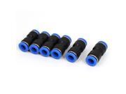 6pcs 2 Way Straight Push In Pneumatic Union Quick Release Tube Fittings 10mm