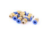 10 Pcs Male Connector Tube OD 15 64 X NPT 1 8 Pneumatic Air Tube Fitting