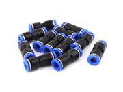 12Pcs 8mm to 8mm Pneumatic Straight Connector One Touch Speed Fit Air Fitting