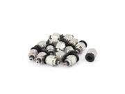 M5 Thread to 6mm Hole Tube Air Pneumatic Quick Connector Joint Fitting 15Pcs