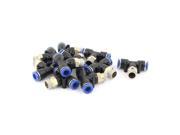 Unique Bargains 10 Pcs Air Pneumatic 1 4BSP Thread 8mm One Touch Push In T Joint Quick Fittings