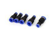 6mm to 10mm Tube Dia 2 Ways Air Pneumatic Quick Joint Fittings 5pcs