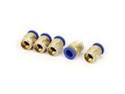 5 Pcs 10mm Tube to 3 8BSP Thread Push in Quick Connect Coupler Fittings PC10 03
