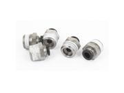 1 4 Tube 3 8BSP Male Thread Straight Air Line Quick Coupler Fittings 5pcs