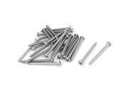 7 M3.9x45mm Stainless Steel Phillips Round Pan Head Self Tapping Screws 25pcs