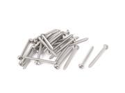 6 M3.5x38mm Stainless Steel Phillips Round Pan Head Self Tapping Screws 25pcs