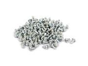 Unique Bargains M3x6mm Zinc Plated Phillips Round Head Self Tapping Screws Fastener 100pcs