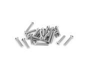 Unique Bargains M6x35mm Stainless Steel Countersunk Flat Head Cross Phillips Screw Bolts 25pcs