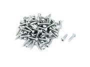 Unique Bargains M5x20mm Zinc Plated Phillips Round Head Self Tapping Screws Fastener 100pcs