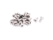 Unique Bargains M5 x 12mm Phillips Round Head Stainless Steel Countersunk Bolts Screws 20 Pcs