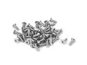 M2x6mm Stainless Steel Hex Socket Flat Head Countersunk Bolts Screw 50pcs