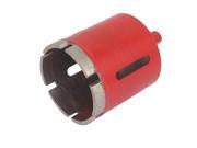 Unique Bargains Red Housing 10mm Shank 55mm Dia Granite Marble Wet Dry Diamond Hole Saw Cutter