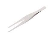 Stainless Steel Pointed Tip Straight Tweezers 16cm Length Silver Tone
