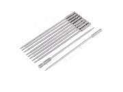 Unique Bargains 10pcs 1 4 Hex Shank 6 Long T8 Tip Torx Security Screwdriver Bits Hardware