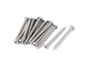 10 M4.8x55mm Stainless Steel Phillips Round Pan Head Self Tapping Screws 15pcs