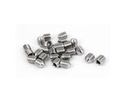 M8x10mm Stainless Steel Cone Point Hexagon Socket Grub Screws 25pcs