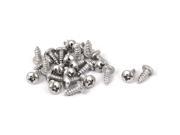 7 M3.9x9.5mm Stainless Steel Phillips Round Pan Head Self Tapping Screws 25pcs