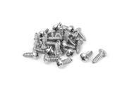 Unique Bargains 5.5mmx16mm Thread Stainless Steel Phillips Pan Head Self Tapping Screws 25pcs