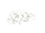 10mm Diameter Wall Hanging Steel Tacks Nail Cable Clips Clamps 50PCS