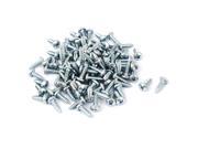 Unique Bargains 4.8mmx16mm Thread 10 Phillips Pan Head Carbon Steel Self Tapping Screws 100pcs