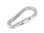 10mm Thickness 316 Stainless Steel Screw Lock Carabiner Hook Keychain