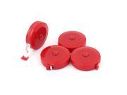 60 Inch Double Sides Retractable Tape Measure Sewing Tailor Cloth Ruler 4 Pcs
