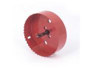 Unique Bargains 6mm Drill Bit 115mm Cutting Diameter Hole Saw Red for Drilling Wood
