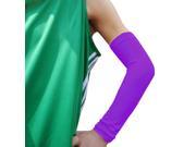 Unique Bargains Breathable Soft Fabric Outdoors Sports Elbow Support Sleeve Band Brace Purple Size M