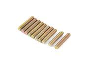 1mm Pitch M6 x 30mm Male Threaded Rod Bar Stud Bronze Tone 10 Pcs 1mm Pitch M6 x 30mm Male Threaded Rod Bar Stud Bronze Tone 10 Pcs